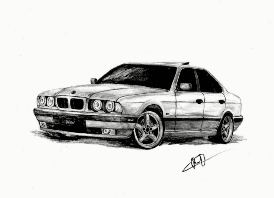 Как нарисовать bmw e34